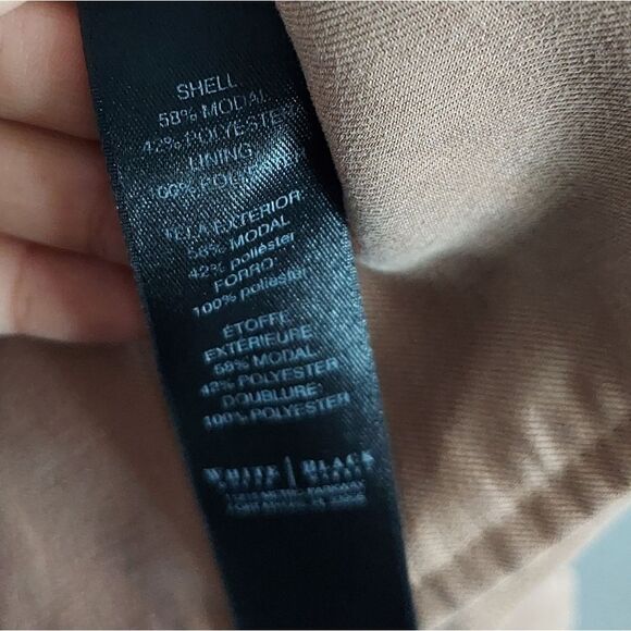 WHBM Versatile Double Breasted Long Vest Sleeveless Trench Coat Size 4 - Picture 5 of 6